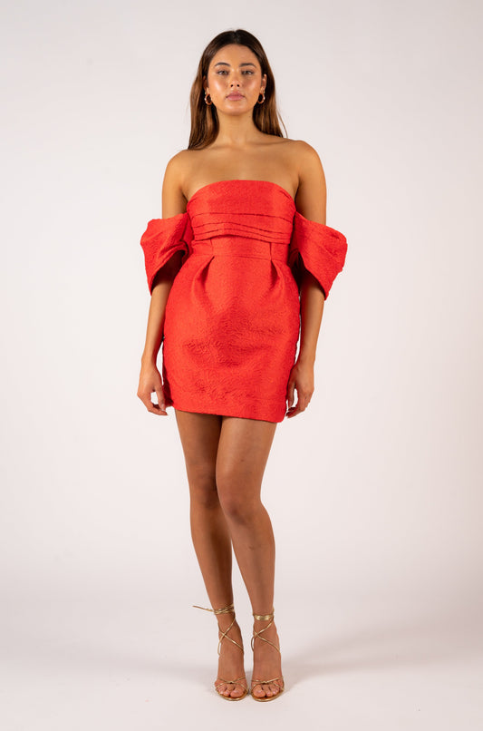 Nashira Mini Dress - Red