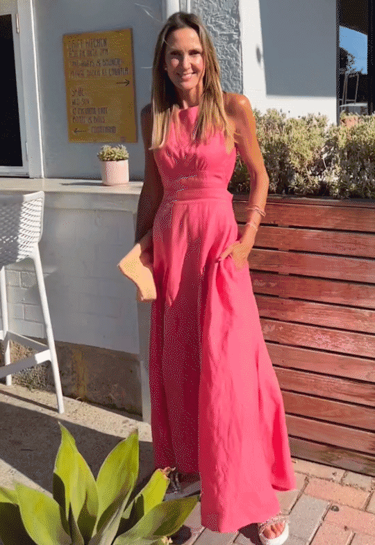 Fuchsia sales maxi dress